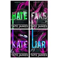 Madison Kate Series 4 Books Collection Set By Tate James (hate, Liar, Fake & Kate)