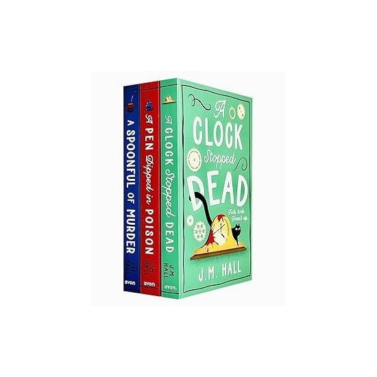 J.M Hall Collection 3 Books Set (A Spoonful of Murder, A Pen Dipped in Poison & A Clock Stopped Dead)