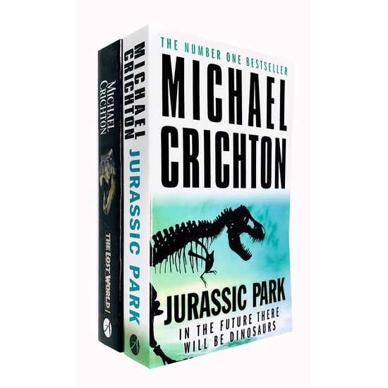 Michael Crichton 2 Books Collection Set The Lost World Jurassic Park