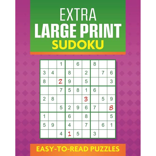 Extra Large Print Sudoku: Easy to Read Puzzles
