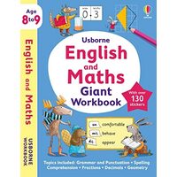 Usborne English and Maths Giant Workbooks Age 8-9