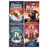 Ross Montgomery 4 Books Collection Set (the Midnight Guardians, The Chime Seekers, Spellstone And I Am Rebel)