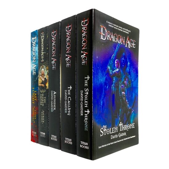 Dragon Age 5 Books Series Collection Set by David Gaider (Stolen Throne, Calling, Asunder, Masked Empire & Last Fight)