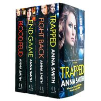 Kerry Casey Series Collection 1-4 Books Set By Anna Smith (trapped, Fight Back, End Game, Blood Feud)