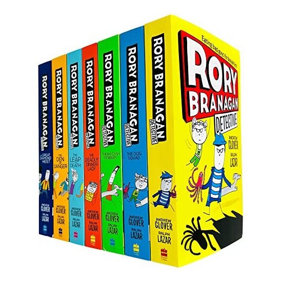 Rory Branagan Detective Series Books 1 - 7 Collection Set By Andrew Clover (rory Branagan, The Dog Squad, The Big Cash Robbery, Deadly Dinner Lady, Leap Of Death, Den Of Danger & Great Diamond Heist)