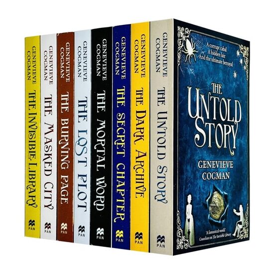 The Invisible Library Series 8 Books Collection Set by Genevieve Cogman (Invisible Library, Masked City, Burning Page, Lost Plot, Mortal Word, Secret Chapter & More)