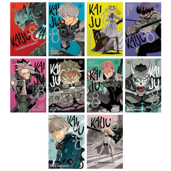 Kaiju No 8 By Naoya Matsumoto 8 Books Collection Set (volumes 1, 3, 4, 6, 7, 8, 9, 10)