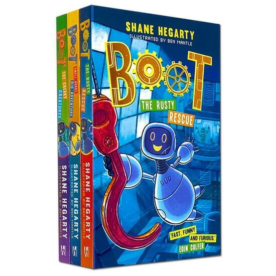 Boot Series 3 Books Set Collection By Shane Hegarty (small Robot-big Adventure, The Rusty Rescue, The Creaky Creatures)