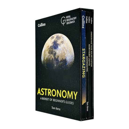 Beginner's Guides of Astronomy 4 Books Collection Box Set (Stargazing, Moongazing, Northern Lights & Observing our Solar System)