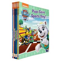 Nickelodeon Paw Patrol 10 Books Collection Set(Pups Meet The Mighty Twins, Save A Train, Save The Games, Save Sports Day,Save Ryders Robot, The Royal Throne,A Pizza Tower!, Jungle Trouble & More)
