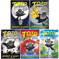 Toto the Ninja Cat Series Books 1 - 5 Collection Set by Dermot O’Leary (Mystery Jewel Thief, Legend of the Wildcat, Great Snake Escape, Incredible Cheese Heist, Superstar Catastrophe)