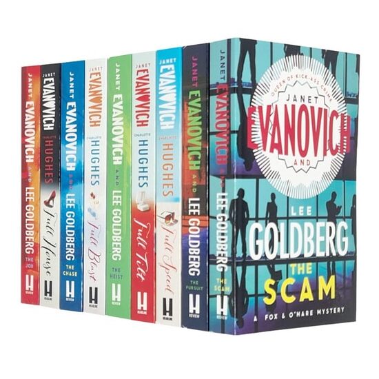 Janet Evanovich 9 Books Collection Set (Scam, Pursuit, Full Speed, Full Tilt, Heist, Full Blast, Chase, Full House, Job)