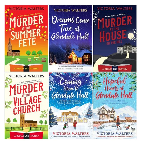 Victoria Walters Collection 7 Books Set (murder At The House On The Hill, Murder At The Summer Fete, Murder At The Village Church, Hopeful Hearts At Glendale Hall, Always & Forever At Glendale Hall, Dreams Come True At Glendale Hall )