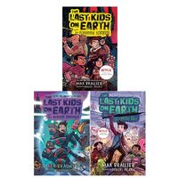 The Last Kids on Earth 3 Books Collection Set by Max Brallier (Books 7-9) (Doomsday Race, Forbidden Fortress, Monster Dimension)