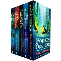 Longburrow Book Series 5 Books Collection Set par Kieran Larwood (La Légende de Podkin One-Ear, Le Cadeau de Dark Hollow, Les Bêtes de Grimheart, Uki et les Outcasts, Uki et l'Esprit des Marais)
