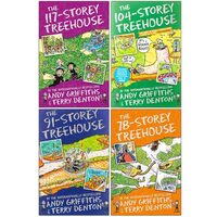 The Treehouse Storey Books 6 - 9 Collection Set by Andy Griffiths & Terry Denton (117-Storey Treehouse, 104-Storey Treehouse, The 91-Storey Treehouse, The 78-Storey Treehouse)