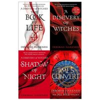 All Souls Trilogy Deborah Harkness Collection 4 Book Set (A Discovery of Witches, Shadow of Night, The Book of Life, Times Convert)