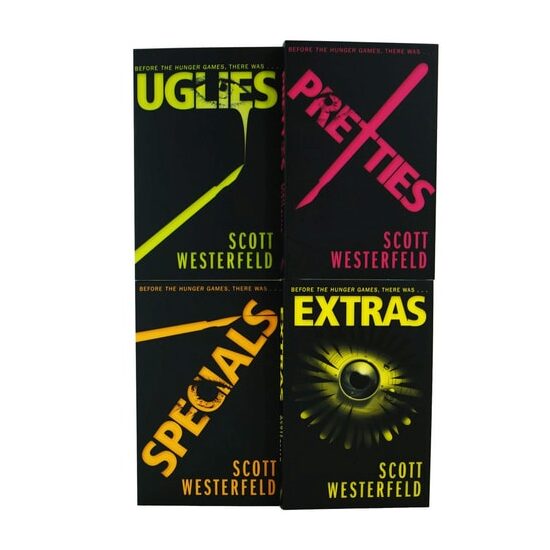 Scott Westerfeld The Uglies Quartet 4 Books Collection Box Set (Uglies, Pretties, Specials, Extras)