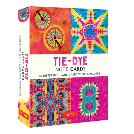 TIE-DYE NOTE CARDS 16 Different Blank Cards & Envelopes