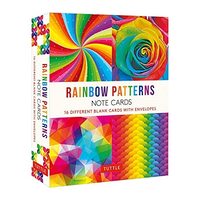RAINBOW PATTERNS NOTE CARDS.