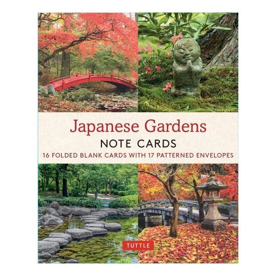 JAPANESE GARDENS 16 NOTE CARDS.