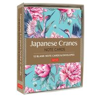 Japanese Cranes Note Cards 12 Blank Note Cards & Envelopes (6 X 4 Inch Cards in a Box)