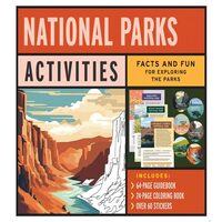 National Parks Activities Kit Facts and Fun for Exploring the Parks - Includes: 64-page Guidebook, 24-page Coloring Book, Over 60 Stickers