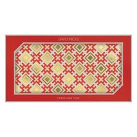 David Hicks-Hicksonian (Reds) Large Porcelain Tray