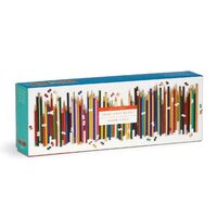 Frank Lloyd Wright Colored Pencils Shaped Panoramic Puzzle : 1000 Piece