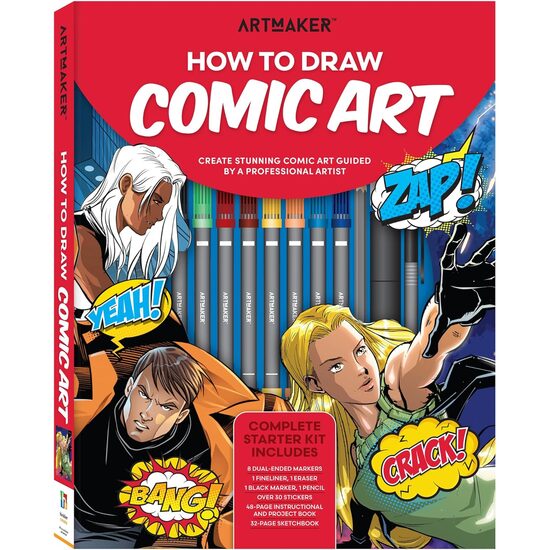 Art Maker How to Draw Comic Art Kit - Imagine 1