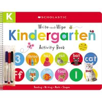 Write-And-Wipe Kindergarten Activity Book pens