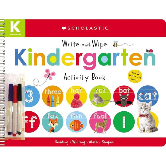 Write-And-Wipe Kindergarten Activity Book pens - Imagine 1
