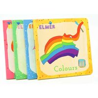 Elmer 4 Book Set: Colours, Numbers, Shapes & Actions