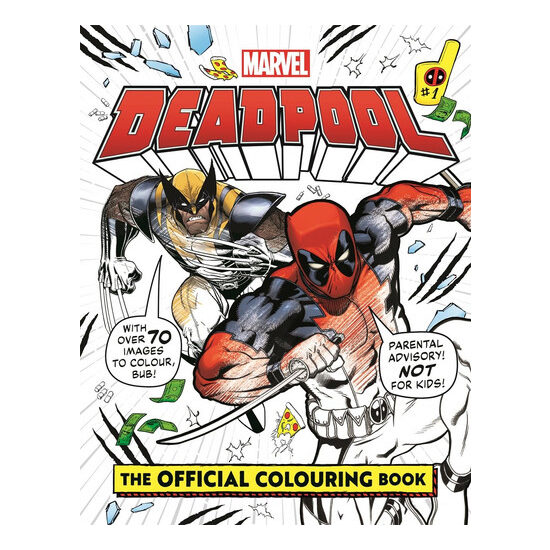 Studio Press Marvels Deadpool The Official Colouring Book.