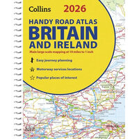 2026 Collins Handy Road Atlas Britain and Ireland: Clear and Detailed Map of Britain and Ireland in Handy A5 Size with Spiral Binding (Collins Road Atlas)