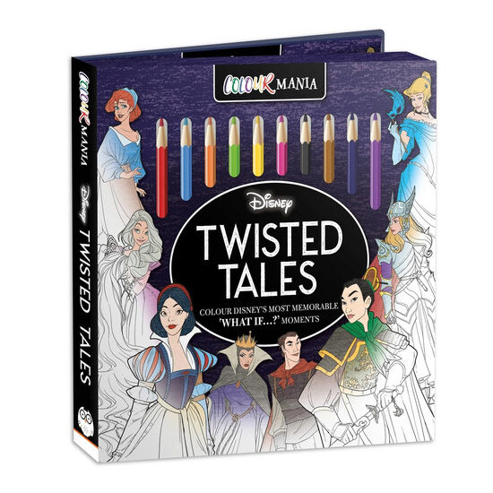 Disney: Twisted Tales Colourmania (Colouring Book and Pencil Set)