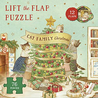 Lift The Flap Puzzle Cat Family Christmas