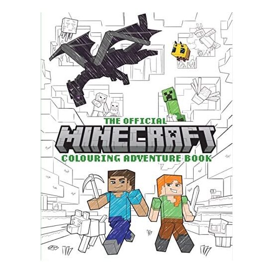 The Official Minecraft Colouring Adventures Book
