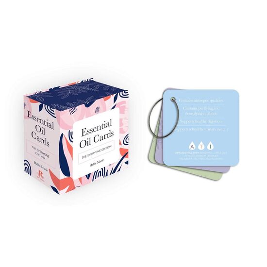 ESSENTIAL OIL CARDS The Everyone Edition Full -color Cards with Metal Ring-hold