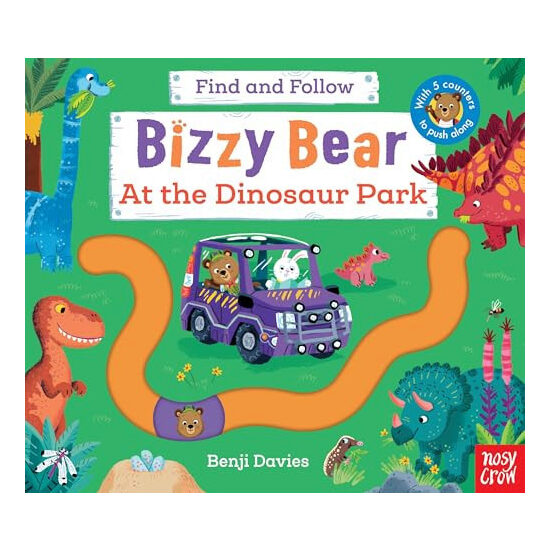 At the Dinosaur Park: Find and Follow (Bizzy Bear)