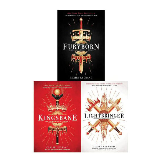 The Empirium Trilogy 3 Books Collection Set by Claire Legrand (Furyborn, Kingsbane, Lightbringer)