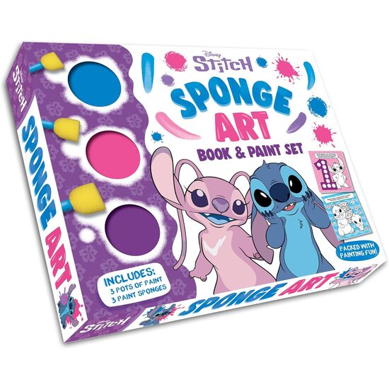 Disney Stitch: Sponge Art Book & Paint Set