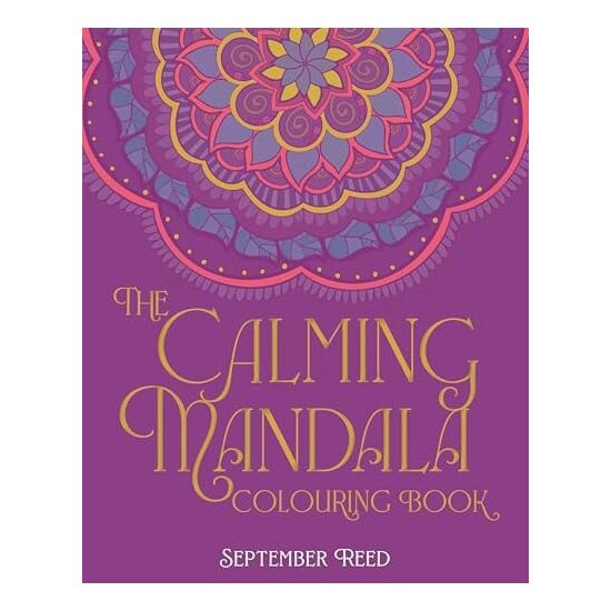 CALMING MANDALA COLOURING BOOK.