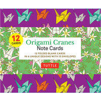 ORIGAMI CRANES NOTE CARDS 12 CARDS.