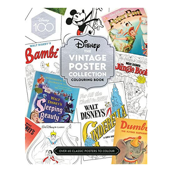 Disney the Vintage Poster Collection Colouring Book