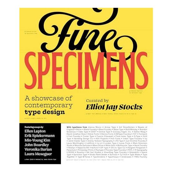 Fine Specimens A Showcase of Contemporary Type Design