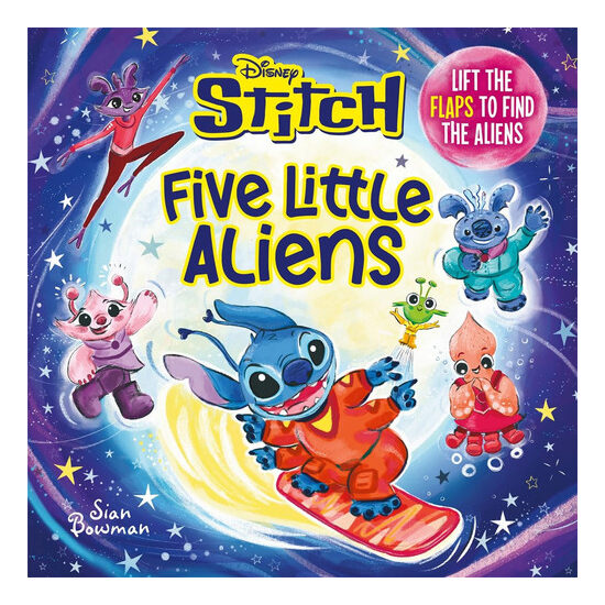 Disney Stitch Five Little Aliens: A Lift-The-Flap Picture Book