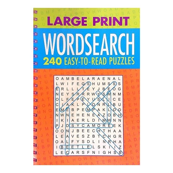 Large Print Wordsearch