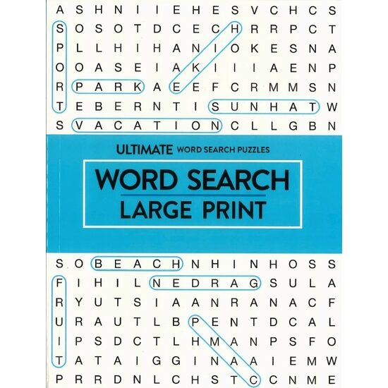 Ultimate Large Print Wordsearch - Blue
