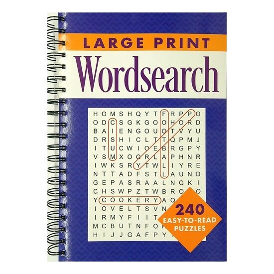 Large Print Wordsearch- Books Kinokuniya